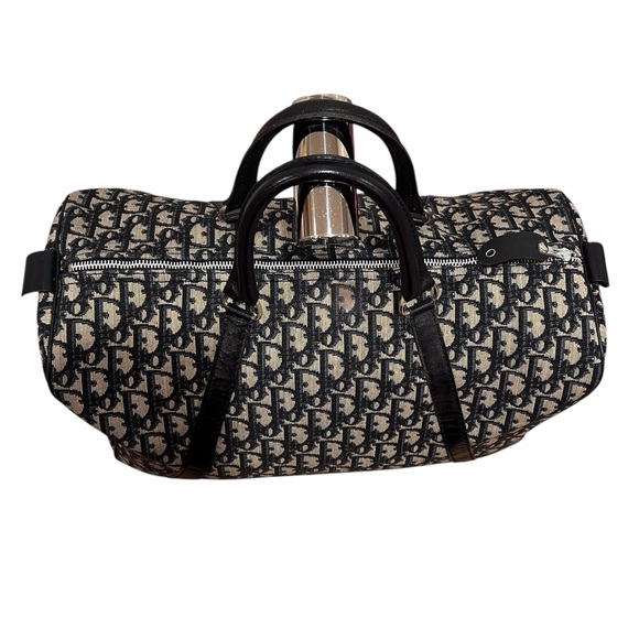 Dior Vintage Trotter Black and Gray Duffel Bag - Picture 4 of 14